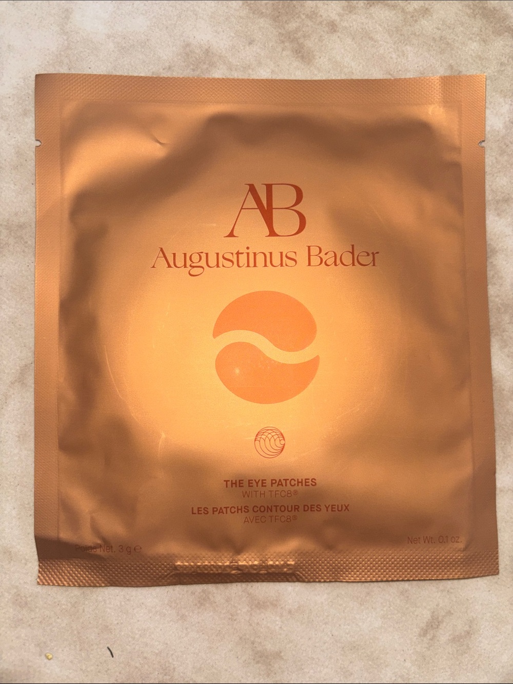 Augustinus Bader The Eye Patches - Metallic Copper Packaging